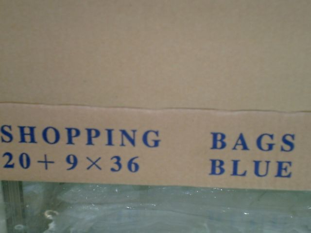 Large Blue Shopping Bags